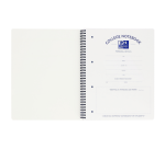 Collegeblok Oxford A4+ lijn 4-gaats 180 pagina's 80gr zwart