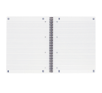 Collegeblok Oxford A4+ lijn 4-gaats 180 pagina's 80gr zwart