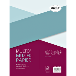 Interieur Multo muziekpapier A4 23-rings 50vel