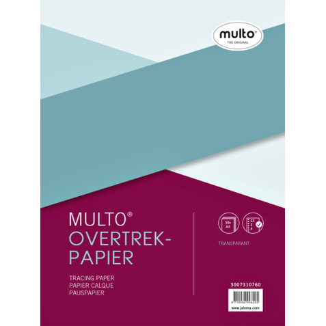 Intérieur Multo papier calque A4 23 perforations 50 feuilles