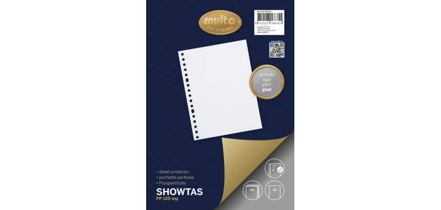 Multo Hülle A5 17 Löcher PP 0,14mm glatt 10 Stück