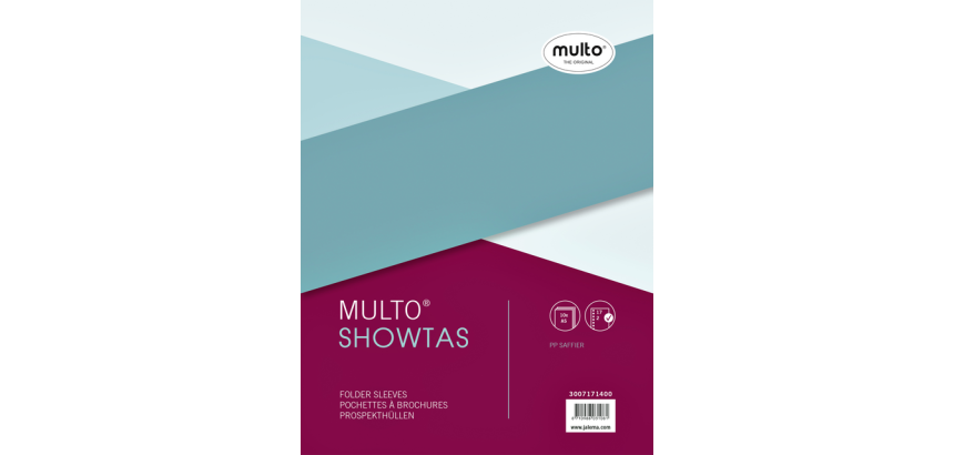 Showtas Multo A5 17-gaats PP 0.08mm nerf 10 stuks