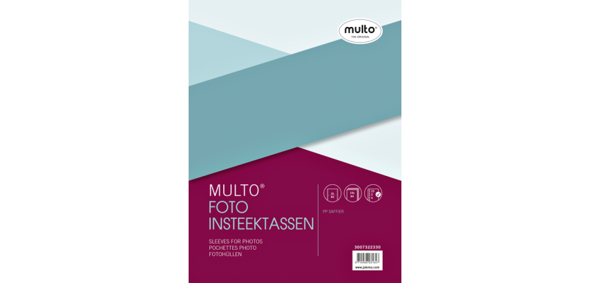 Fototas Multo A4 23-gaats 2-vaks 148x210mm PP mat 10 stuks
