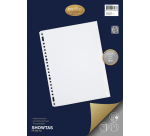 Pochette Multo A4 23 perforations PP 0,14mm lisse 10 pièces