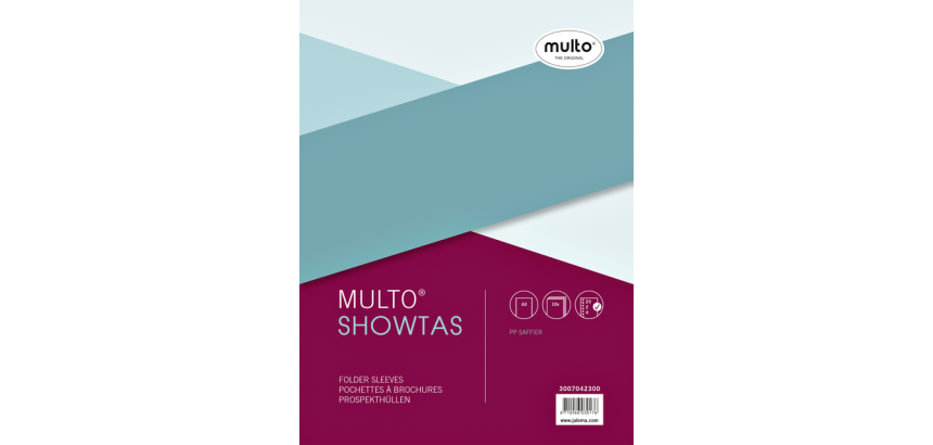 Pochette Multo A3 23 perforations PP 0.08mm  paysage 10 pièces