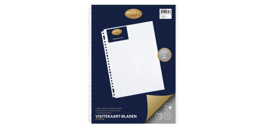 Multo Folder 23 Holes PP for Business Cards 10 Pieces