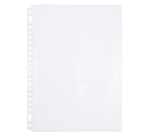 Pochette Multo 23 perforations PP pour cartes de visite 10 pièces