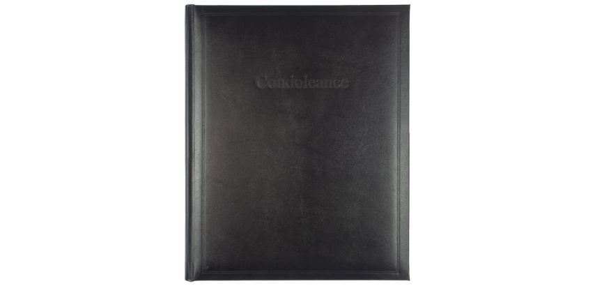 Livre de condoléance Kangaro 260x210mm noir NL