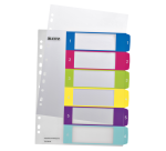 Dividers A4+ polypropylene Esselte WOW 6 multicolored tabs - 1 set