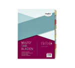 Intercalaire Multo A4 23 perforations 10 onglets carton assorti