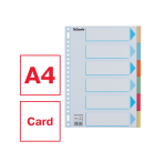 Tabbladen Esselte Premium A4 6-delig karton 23-rings assorti