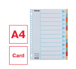 Esselte Premium Divider A4 12 Tabs 23-Hole Assorted Cardboard