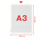 Pochettes Esselte 55231 Standard A3 PP