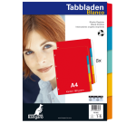 Känguru-Trennblatt PE405 A4 4-fach gelocht 5 Registerkarten sortierter Karton