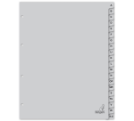 Kangaro Divider G420AZ-B A4 4 Holes 20 Tabs A-Z Large PP Gray