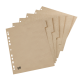 Intercalaires carton TOUAREG, uni, A4, 5 touches