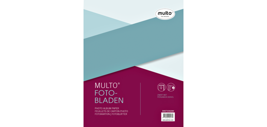 Multo A4 photo sheets 23 rings + black cover 20 sheets
