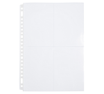 Pochette photo Multo A4 23 perf 4 compartiments 10x15cm PP transparant 10 pièces