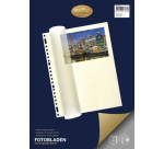 Feuilles photo Multo A4 23 anneaux + couverture chamois 20 feuilles