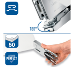 Pince agrafeuse Rapid 1DX 24/6 50 feuilles chrome