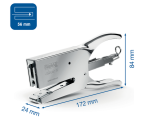 Pince agrafeuse Rapid 1DX 24/6 50 feuilles chrome