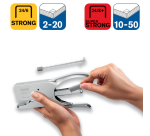 Pince agrafeuse Rapid 1DX 24/6 50 feuilles chrome