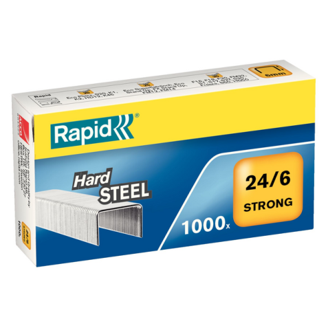 Agrafes Rapid 24/6 acier strong 1000 pcs