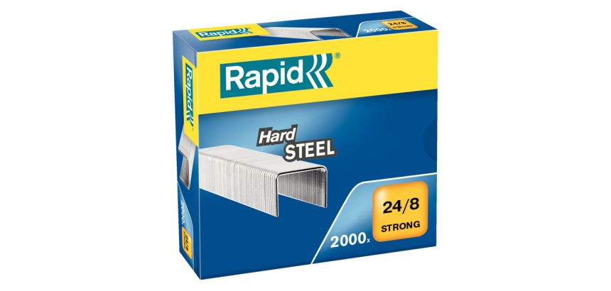 Agrafes Rapid 24/8 acier strong 2000 pièces
