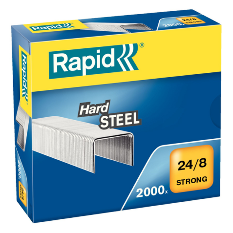 Agrafes Rapid 24/8 acier strong 2000 pièces