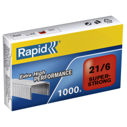 Agrafes Rapid 21/6 galvanisé super strong 1000 pcs