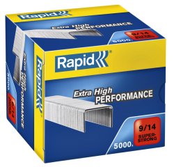 En_grapas rapid super strong galvanizadas nº 9/14 caja de 5000 unidades