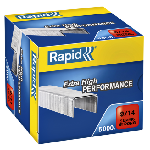 Agrafes Rapid 9/14 galvanisé super strong 5000 pièces