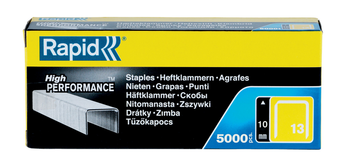 Agrafes Rapid 13/10 galvanisé strong 5000 pièces