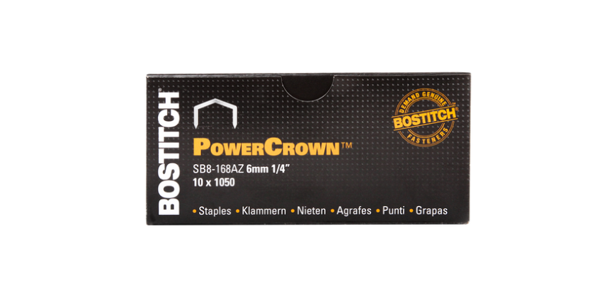 Bostitch B8 Steel Staples SB8 6mm Curved Back 1050 Pieces