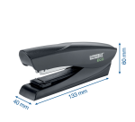 Agrafeuse Rapid Fashion Eco demi-bande 25 feuilles 24-26/6 noir