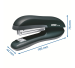 Agrafeuse Rapid Fashion pleine-bande F18 30 fleuilles noir