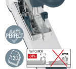Leitz Heftgerät Heavy Duty Flat Clinch 120 Blatt silber