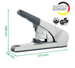 Leitz Heftgerät Heavy Duty Flat Clinch 120 Blatt silber