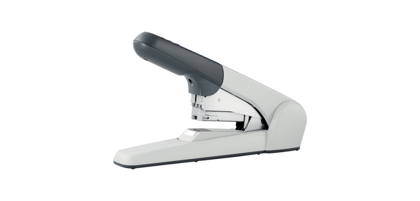 Leitz 5552 Heavy Duty Flat Clinch Stapler 60 Sheets Silver