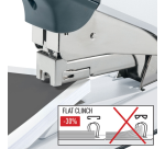 Agrafeuse Leitz 5552 Heavy Duty Flat Clinch 60 feuilles argent