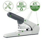 Agrafeuse Leitz 5552 Heavy Duty Flat Clinch 60 feuilles argent