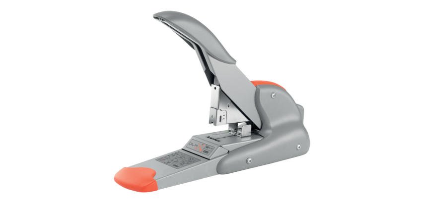 Agrafeuse Rapid Supreme Duax Heavy Duty 170 feuilles argent/orange