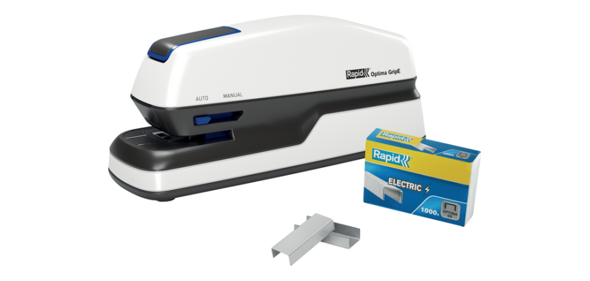 Rapid Optima Grip Electric Stapler 20 Sheets Black/Silver