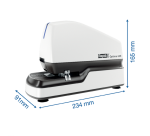 Agrafeuse Rapid Optima 60E électrique sans contact 60 feuilles blanc/noir
