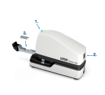 Agrafeuse Rapid Optima 60E électrique sans contact 60 feuilles blanc/noir