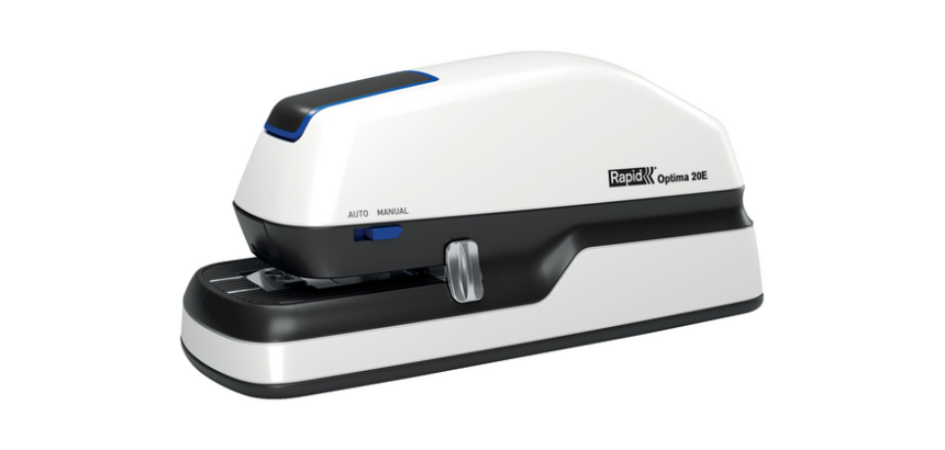 Agrafeuse électrique Rapid Optima 20 20 feuilles argent/noir