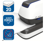 Agrafeuse électrique Rapid Optima 20 20 feuilles argent/noir