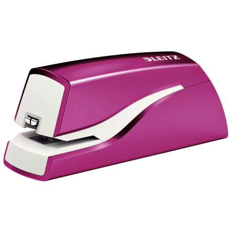 Agrafeuse électrique Leitz NeXXt WOW sans contact 10 feuilles rose