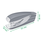 Agrafeuse Leitz NeXXt WOW métal 30 feuilles blanc