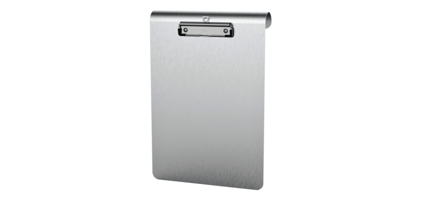 Porte-bloc MAULmedic A4 portrait pince inox aluminium